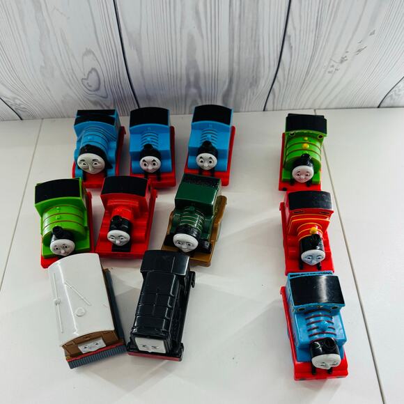 LOT Thomas The Train Plastic PreSchool Trains - 3 Pull Back Trains- 11 trains